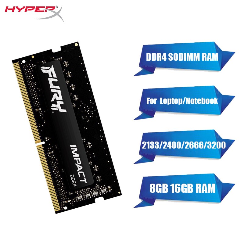 HyperX Fury DDR4 Ʈ ޸, 260  PC4-21300 PC4-25600, 8GB, 16GB, 32GB, 3200MHz, 2666MHz, 2400MHz, 2133MHz